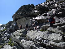 Aufstieg zum Monte Moropass